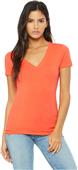 Bella+Canvas Womens Short Sleeve Deep V-Neck Tee Bella+Canvas Womens Short Sleeve Deep V-Neck Tee