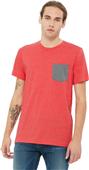 Bella+Canvas Men's Jersey Short Sleeve Pocket Tee