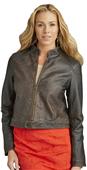 Burk's Bay Ladies' Retro Leather Jacket Burk's Bay Ladies' Retro Leather Jacket