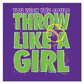 Image Sport Throw Like a Girl Softball T-Shirt Image Sport Throw Like a Girl Softball T-Shirt