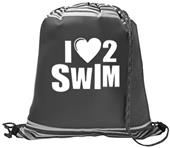 Image Sport I Love 2 Swim Reflective Backpack Image Sport I Love 2 Swim Reflective Backpack