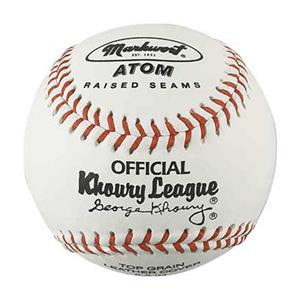 khoury markwort baseball league atom baseballs youth seam raised