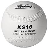Markwort 16" KS16 Synthetic Cover Softballs Markwort 16" KS16 Synthetic Cover Softballs