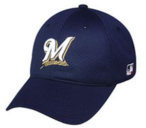 MLB Stretch Fit Milwaukee Brewers Baseball Cap
