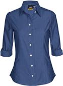 Big Bang App Womens Moon Oxford 3/4 Sleeve Shirt Big Bang App Womens Moon Oxford 3/4 Sleeve Shirt