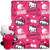 NFL Cleveland Browns/Hello Kitty Hugger Throw