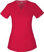 Dickies Women's Junior Fit Mock Wrap Scrub Top Dickies Women's Junior Fit Mock Wrap Scrub Top