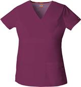 Dickies Women's Empire Waist Mock Wrap Scrub Top Dickies Women's Empire Waist Mock Wrap Scrub Top