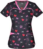 Heartsoul Sprinkled With Love V-Neck Scrub Top