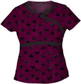 Heartsoul Heart 2 Forget U Mock Wrap Scrub Top