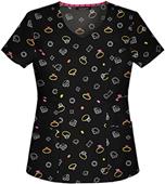 Heartsoul Womens You're A Gem V-Neck Scrub Top