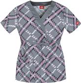 Dickies Jr Fit Mock Wrap Lead the Way Scrub Top