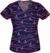 Dickies Breast Cancer Gift/Hope V-Neck Scrub Top