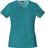 Dickies Women's Junior Fit Round Neck Scrub Top