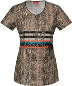 Dickies Women's Jr Fit Cobra Cabana Scrub Top