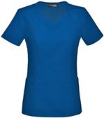 Runway/Cherokee Womens Scroll Embroidery Scrub Top
