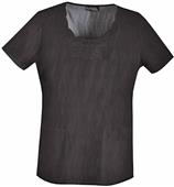 Runway Women's Round Neck Embroidered Scrub Top