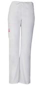 Cherokee Womens Breast Cancer Mid-Rise Scrub Pants