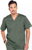Cherokee Workwear Men's V-Neck Scrub Top Cherokee Workwear Men's V-Neck Scrub Top