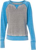 J America Ladies Contrast Zen Crew Sweatshirt J America Ladies Contrast Zen Crew Sweatshirt
