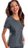 Smitten Womens Stardust Surplice Scrub Top