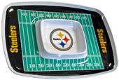 NFL Pittsburgh Steelers Chip & Dip Tray NFL Pittsburgh Steelers Chip & Dip Tray