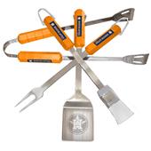 BSI MLB Houston Astros 4 Piece BBQ Grilling Set
