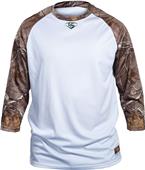 Louisville Slugger Loose-Fit 3/4 Sleeve Camo Shirt