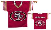 BSI NFL San Francisco 49ers 2-Sided Jersey Banner BSI NFL San Francisco 49ers 2-Sided Jersey Banner