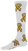 Red Lion Childhood Cancer Gold Ribbon Socks Red Lion Childhood Cancer Gold Ribbon Socks