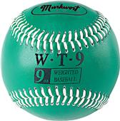 Markwort 9" Color Coded Weighted Leather Baseballs