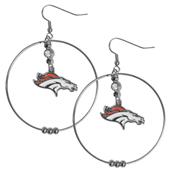 Silver Moon NFL Denver Broncos Hoop Earrings Silver Moon NFL Denver Broncos Hoop Earrings