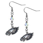 Silver Moon NFL Eagles Long Dangle Earrings Silver Moon NFL Eagles Long Dangle Earrings