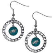 Silver Moon NFL Philadelphia Eagles CZ Earrings Silver Moon NFL Philadelphia Eagles CZ Earrings