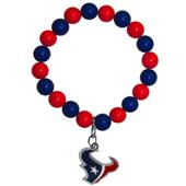 Silver Moon NFL Houston Texans Bead Bracelet