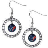 Silver Moon NFL Houston Texans CZ Earrings Silver Moon NFL Houston Texans CZ Earrings