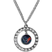 Silver Moon NFL Houston Texans CZ Necklace