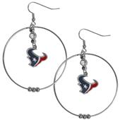 Silver Moon NFL Houston Texans Hoop Earrings Silver Moon NFL Houston Texans Hoop Earrings