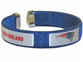 Silver Moon NFL Patriots Woven Cuff Bracelet Silver Moon NFL Patriots Woven Cuff Bracelet