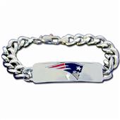 Silver Moon New England Patriots Steel ID Bracelet Silver Moon New England Patriots Steel ID Bracelet