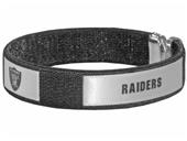 Silver Moon Oakland Raiders Woven Cuff Bracelet Silver Moon Oakland Raiders Woven Cuff Bracelet