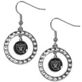 Silver Moon NFL Oakland Raiders CZ Earrings Silver Moon NFL Oakland Raiders CZ Earrings
