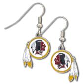 Silver Moon NFL Redskins Short Dangle Earrings Silver Moon NFL Redskins Short Dangle Earrings