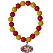 Silver Moon NFL San Francisco 49ers Bead Bracelet Silver Moon NFL San Francisco 49ers Bead Bracelet