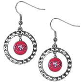 Silver Moon NFL San Francisco 49ers CZ Earrings Silver Moon NFL San Francisco 49ers CZ Earrings