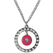 Silver Moon NFL San Francisco 49ers CZ Necklace Silver Moon NFL San Francisco 49ers CZ Necklace