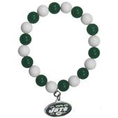 Silver Moon NFL New York Jets Bead Bracelet Silver Moon NFL New York Jets Bead Bracelet
