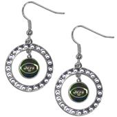 Silver Moon NFL New York Jets CZ Earrings Silver Moon NFL New York Jets CZ Earrings