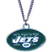 Silver Moon NFL New York Jets Charm Necklace Silver Moon NFL New York Jets Charm Necklace