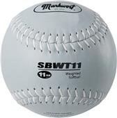 Markwort 12" Color Coded Weighted Leather Softball